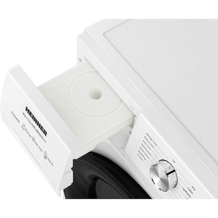 Сушилня HEINNER HHPD-HMY80IVFC+++, Термопомпа, 8 кг, Клас C, Инверторен компресор, Бял