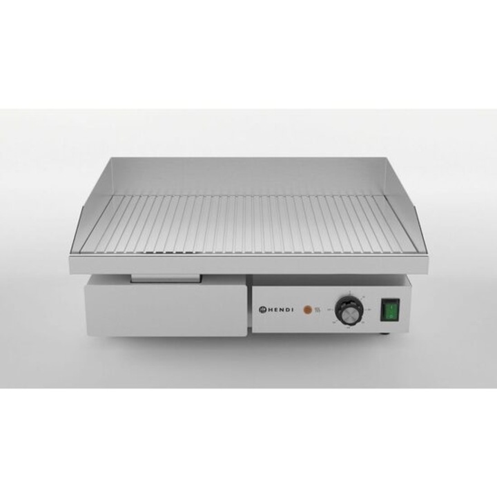 Grill striat Hendi, Budget Line, 3kw, 240v, 550x430x240mm