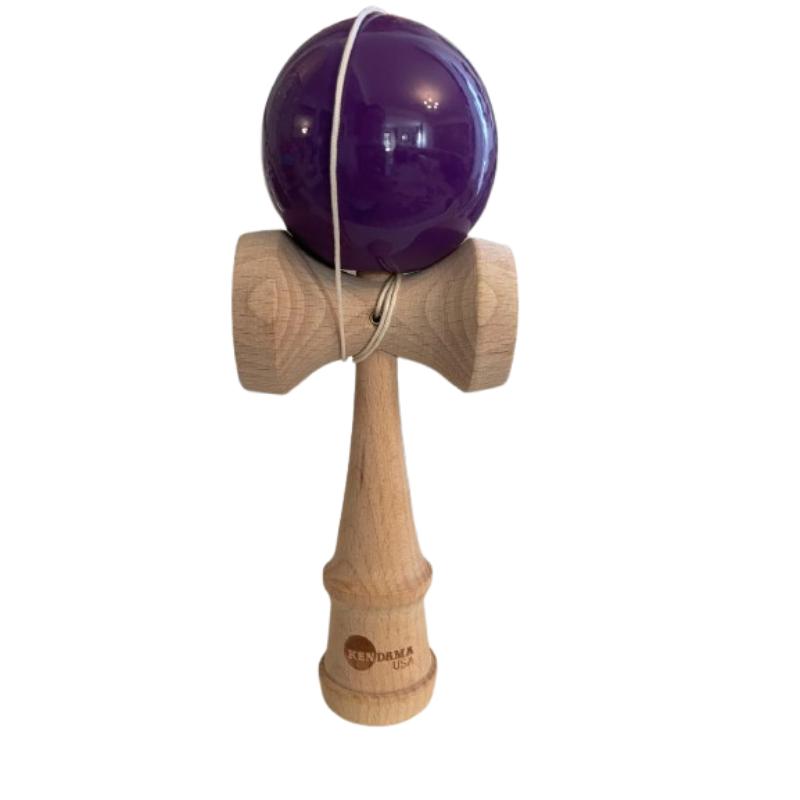 Kendama USA Tribute – Noir, Finition Vernis – Hêtre 18 Cm – Pour Gauchers Et Droitiers – Débutant Et Pro