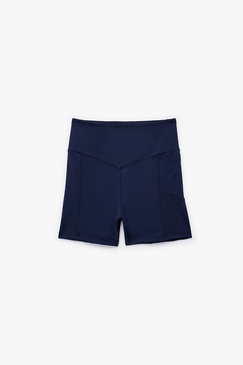 KOTON, Colanti scurti cu buzunre laterale, Albastru inchis