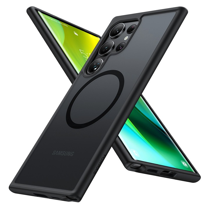 Husa pentru Samsung Galaxy S24 Ultra, din Policarbonat, Danex, Culoare Negru