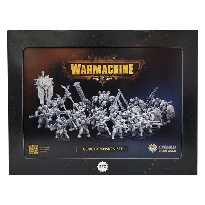 Warmachine játékbővítmények, Cygnar Storm Legion Core, Steamforged Games, 19 összeállítható modell, szürke