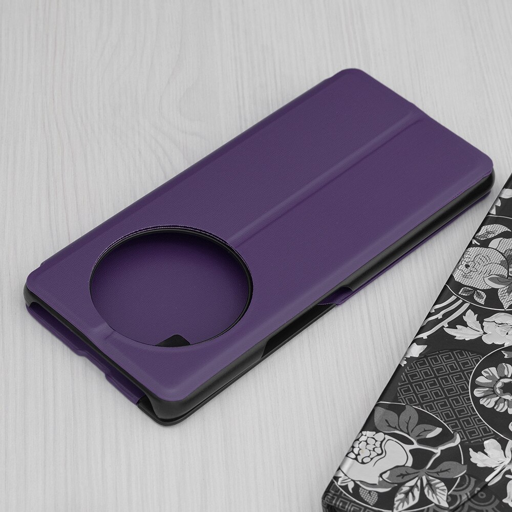 Husa tip carte pentru Honor Magic7 Lite / X9c, Accesorio eFold Book View, Purple