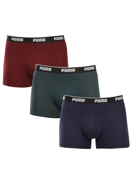 Set 3 boxeri barbati Puma multicolori, bumbac