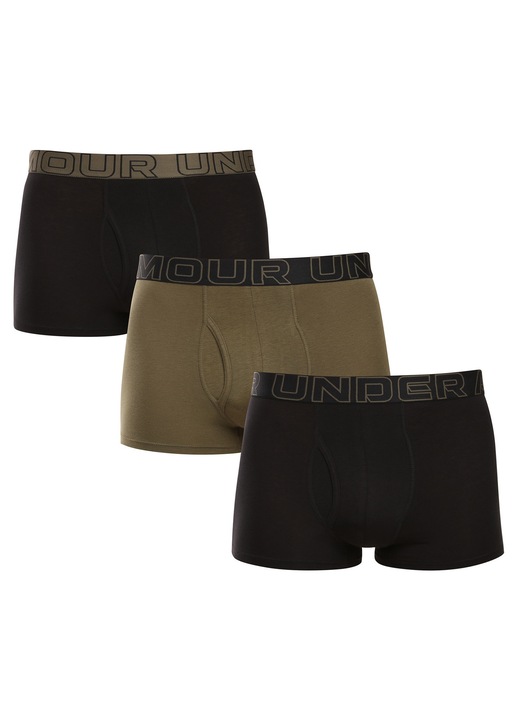 Set 3 boxeri barbati Under Armour, multicolor, material respirabil, croiala sportiva