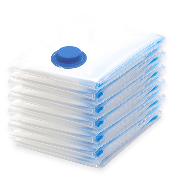 6 bucati pungi de depozitare sub vid 40*60 cm Pungi economisitoare de spatiu pentru impachetarea hainelor