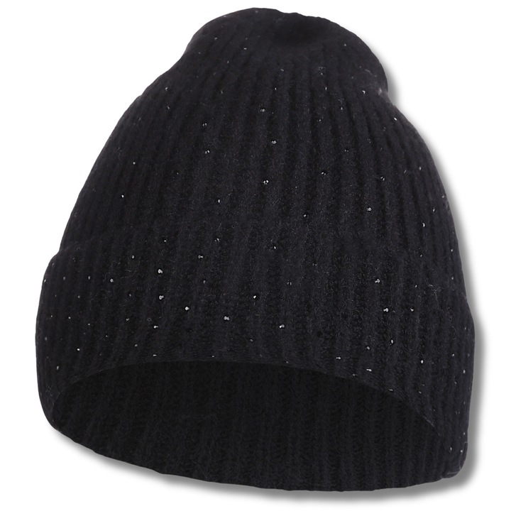 Caciula dama, Moraj, acril, negru