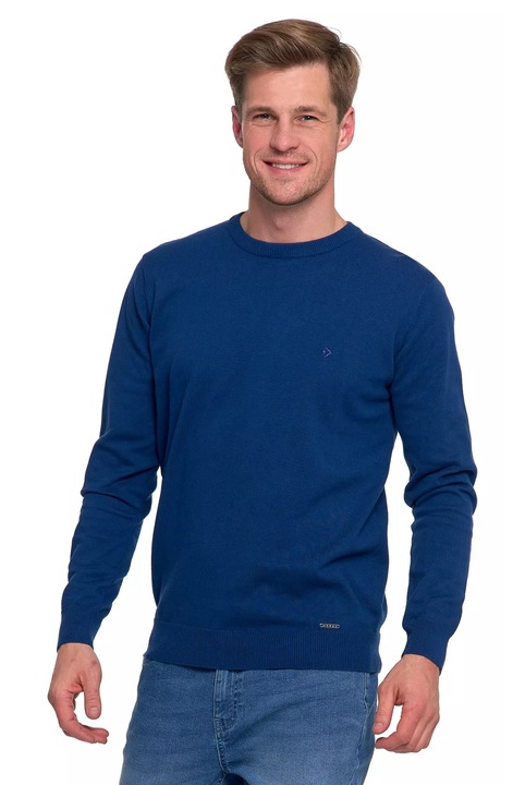 Pulover barbati Moraj, elegant, clasic, bumbac, albastru