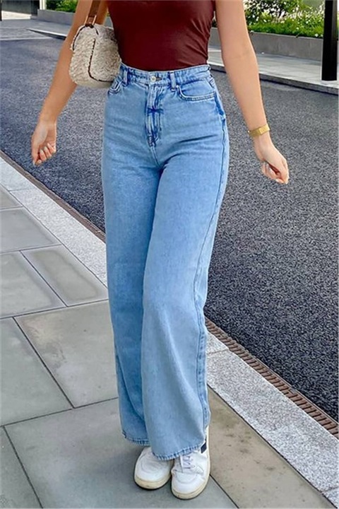 Női nadrág, Pamut, Madmext, 306284, Kék, 40