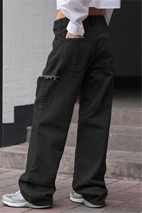 Női nadrág, elasztán, Madmext, 358651, fekete, 42