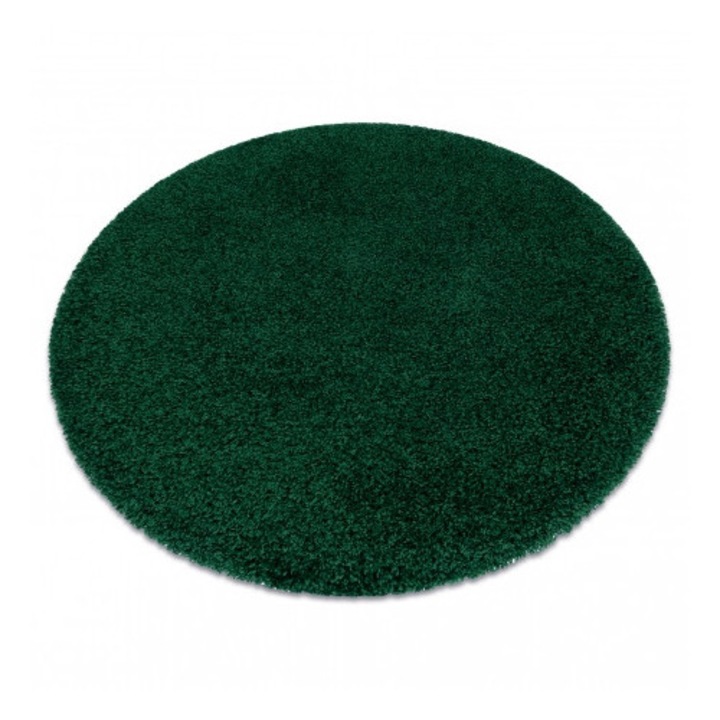Szőnyeg SOFFI kör shaggy 2cm üveg zöld kör 160 cm