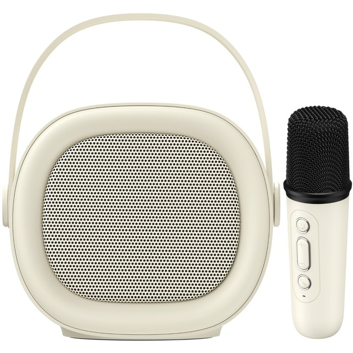 Boxa karaoke HAVIT SK819BT, microfonnal, Bluetooth Type-C, Bézs