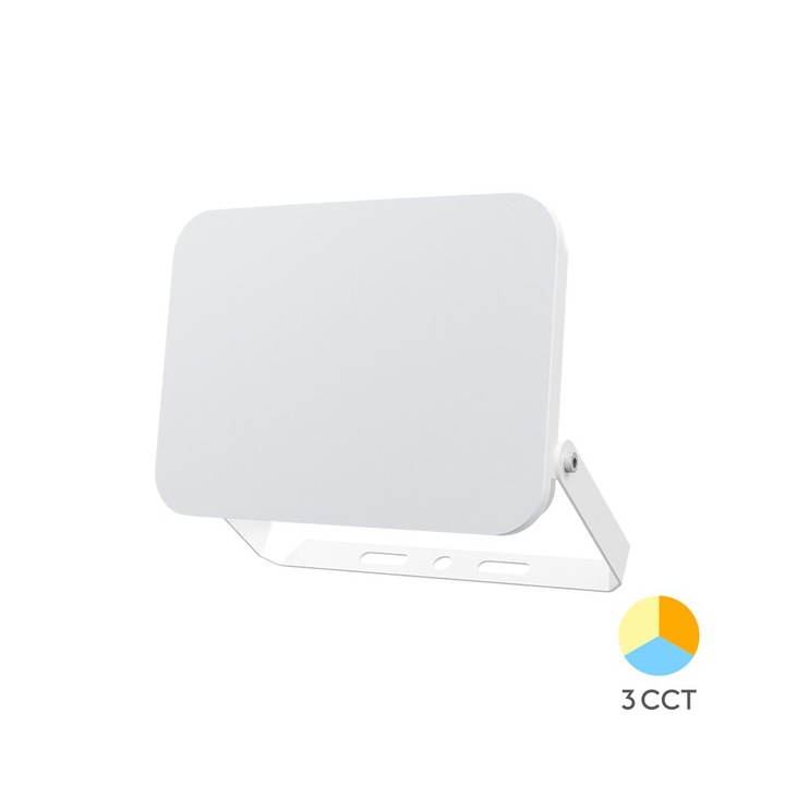 Proiector led slim 20w, 3in1, ip65, alb