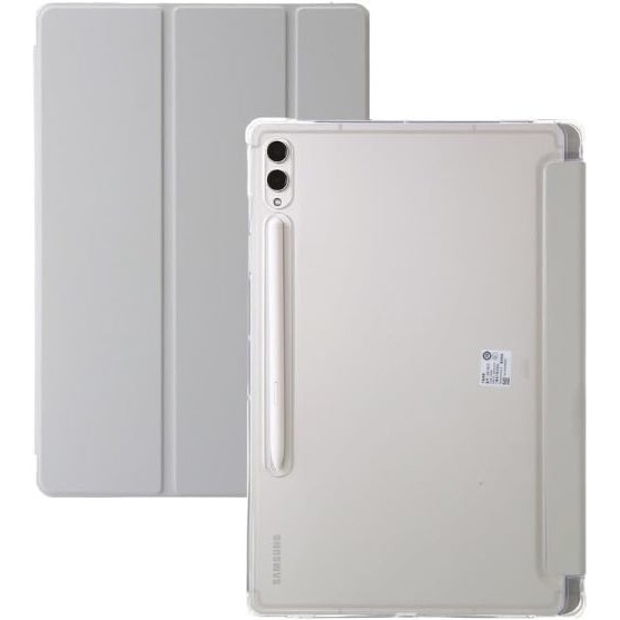 Husa Smart Cover compatibila cu Samsung Galaxy Tab S10 Lite/S10 FE 11inch, Slot Pen, Gri, TELGORBCS