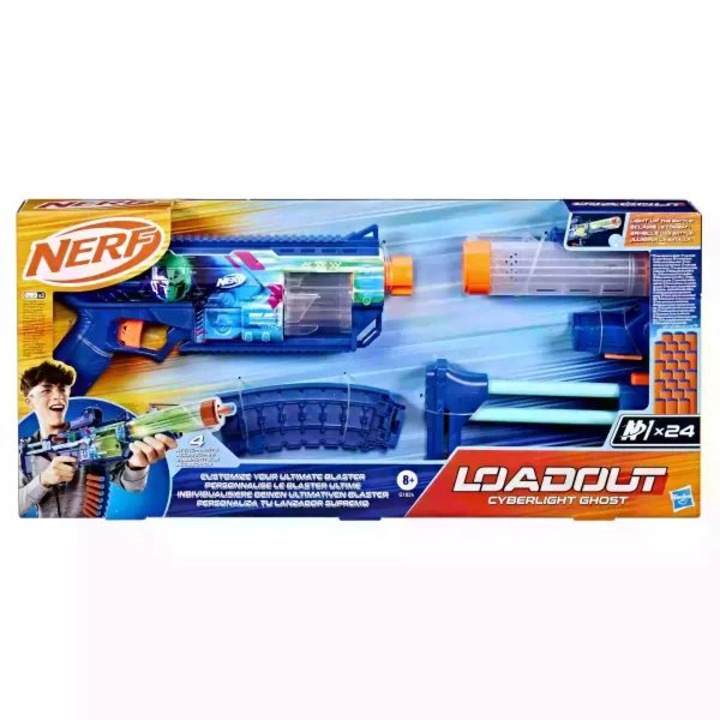 Nerf: Комплект пистолет с дунапрен Loadout Blaster Cyberlight Ghost