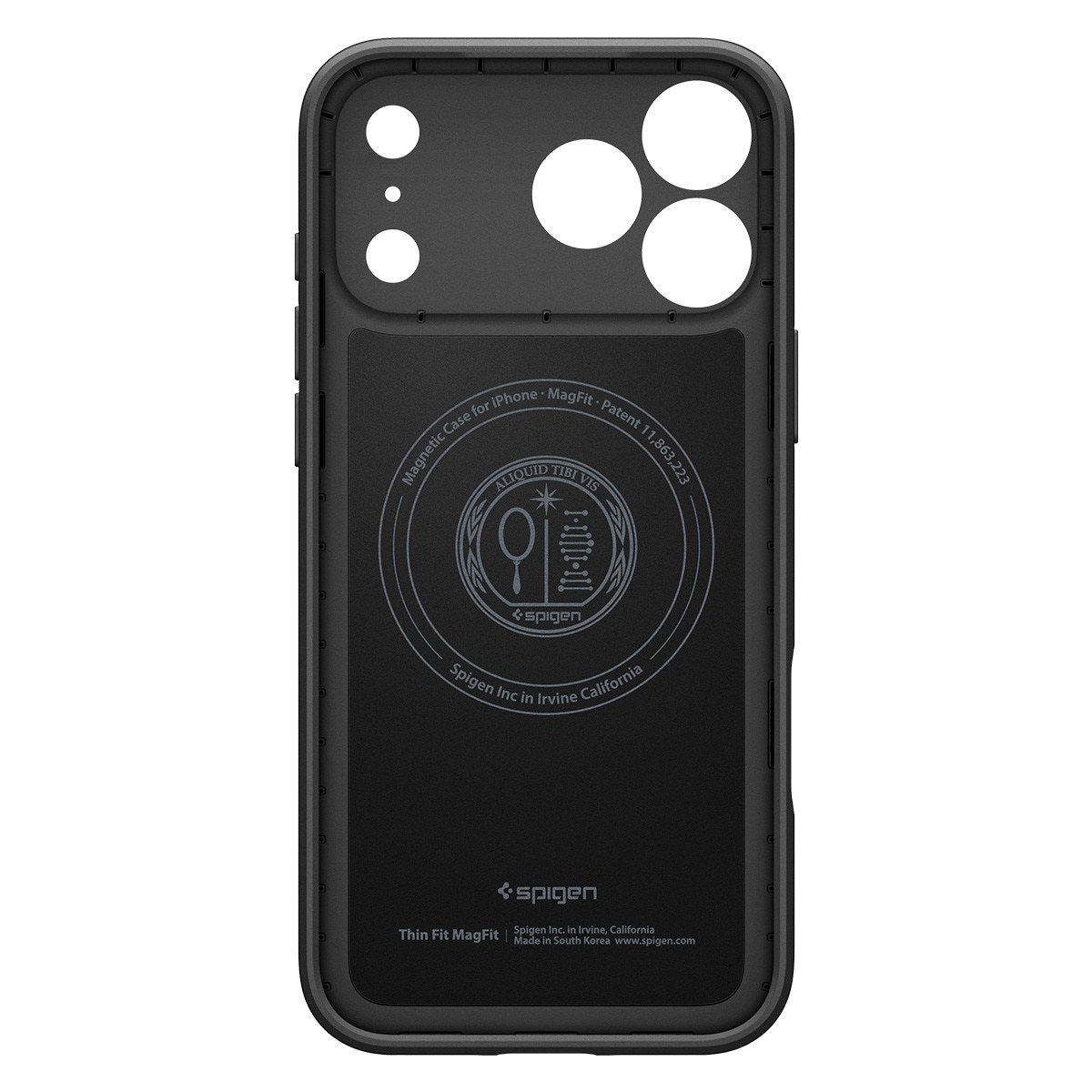 Carcasa Spigen Thin Fit cu MagSafe compatibila cu iPhone 17 Pro, Black