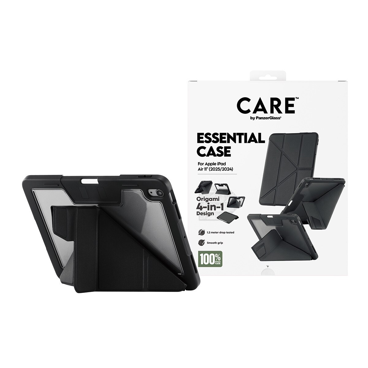 Husa tableta CARE by PanzerGlass pentru Ipad Air 11 (2025, 2024), Y Fold, Negru