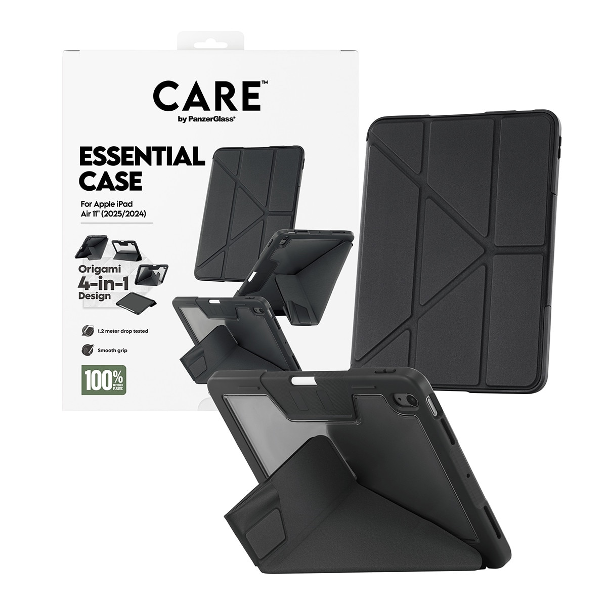 Husa tableta CARE by PanzerGlass pentru Ipad Air 11 (2025, 2024), Y Fold, Negru
