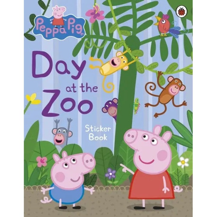 Peppa Pig: Zi la Zoo, carte cu autocolante, 24 pagini, 3 ani, 307x238x3mm