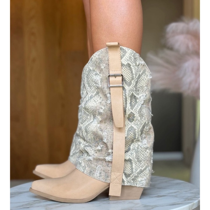 Botine dama Inga Print 2, Animal print