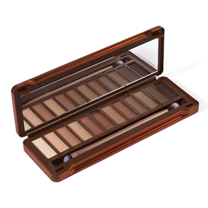 Paleta Farduri de Pleoape Face Complex, 12 nuante, culoare Nude, No 01