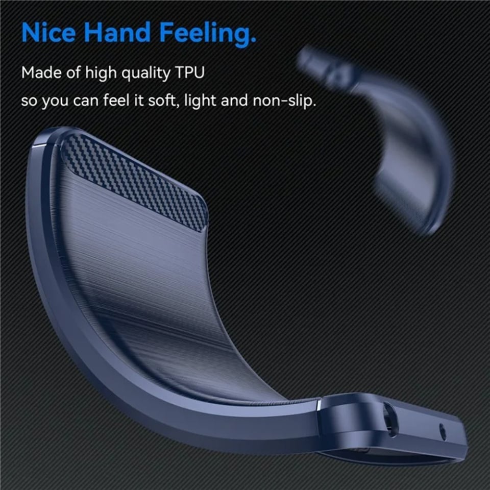 Husa pentru Oppo A5 Pro 5G / A5 Pro 4G, SKYDDAR INNOVATION, Carbon Silicone, din Silicon Premium, Slim, cu textura Fibra Carbon, Albastru, set cu sticker