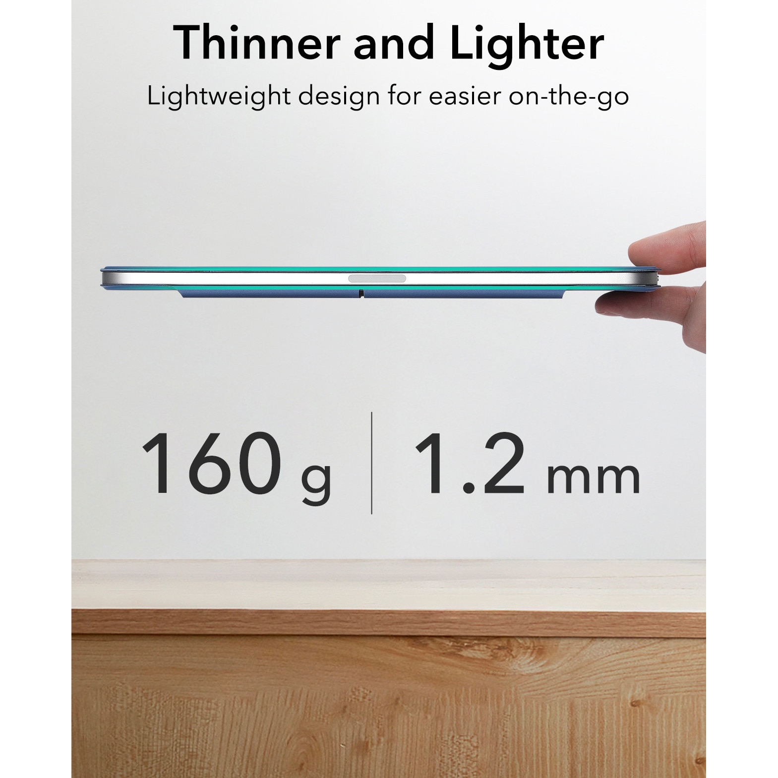 Husa tableta ESR Rebound Magnetic cu Clasp, albastru inchis, pentru iPad mini 6/7, functie de suport, din piele sintetica
