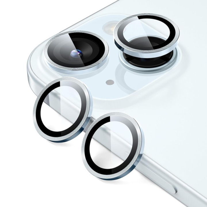 Folii protectie telefoane, ESR, Armorite, 0,15mm, albastru deschis, pentru iPhone 15/15 Plus