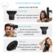 Uscator par profesional cu ioni negativi, Putere1800W,110000RPMR,3 trepte viteza,5 intensitati temperatura, Feon cu difuzor, Motor Brushless, doar 284 grame, 3 accesorii incluse – un difuzor si doua concentratoare, negru, AirFlow PRO