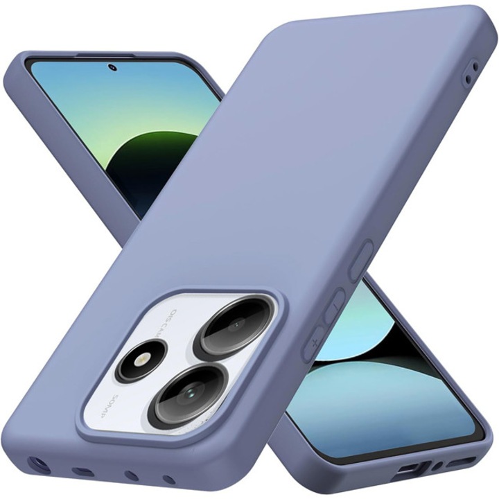 Husa telefon Orso pentru Xiaomi Redmi Note 14, silicon, lavanda, protectie impotriva zgarieturilor, set