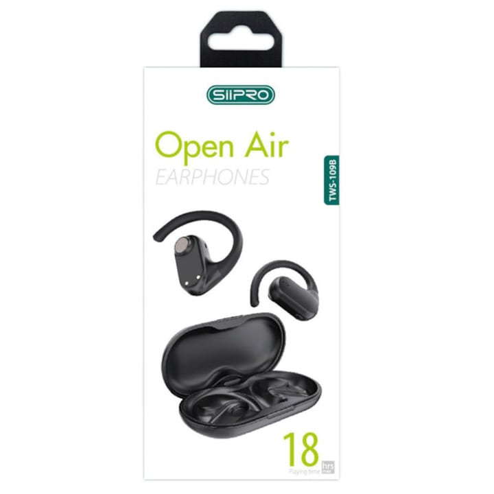 Casti Wireless SiiPRO TWS ENC, Crem, 105W