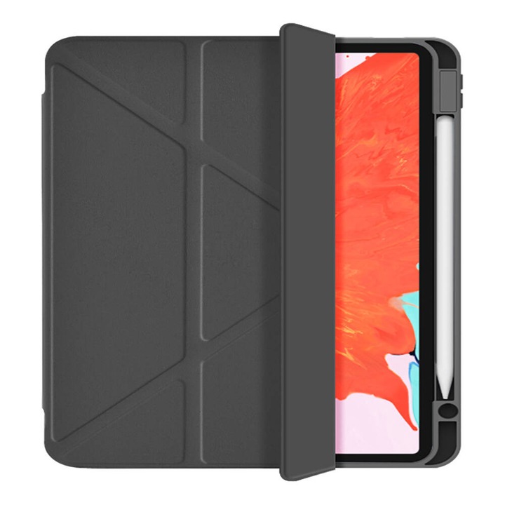 Husa tableta WiWU 360 Rotativa Magnetica Origami, neagra, pentru iPad Air 4/5/Air 11