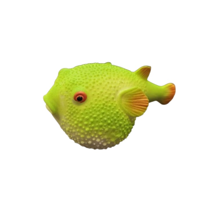 Играчка Риба, Анти-стрес, За стискане, Гумена, Зелена