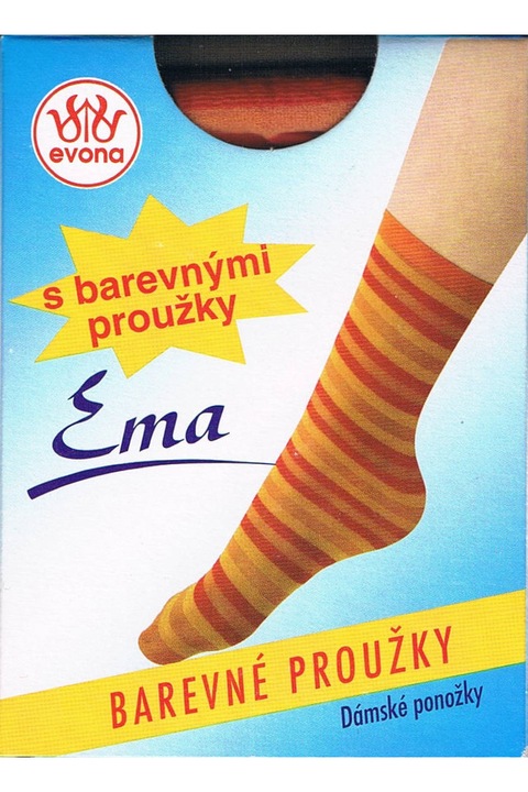 - EMA csíkos bokafix, 60 DEN, m:36-41, 1 pár zöld
