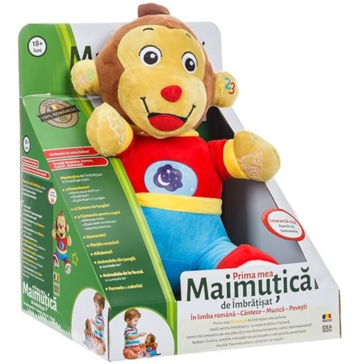 Jucarie Educativa Maimutica cu 9 Activitati Vorbeste Romaneste - Idea