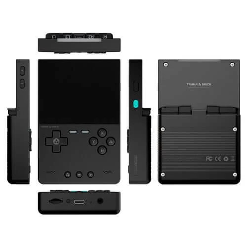 Consola portabila emulatoare TRIMUI Brick – Knights Starter Pack Combo, 64GB, Alb