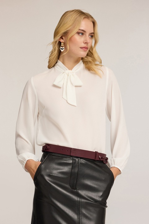 Motivi, Bluza cu funda din panglici, Crem