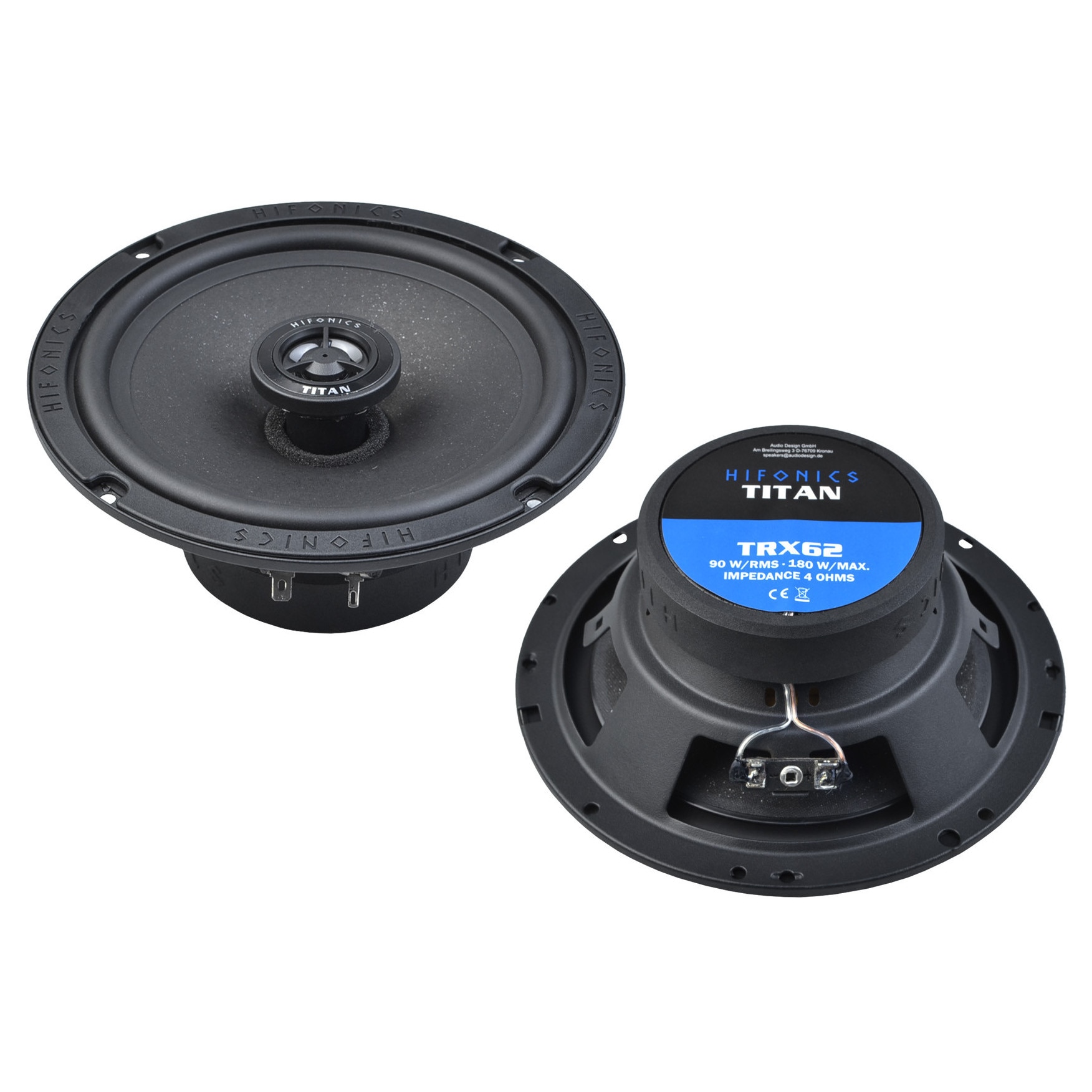 Set difuzoare coaxiale auto HiFonics Zeus 120 W 10 cm ZSi-42CX