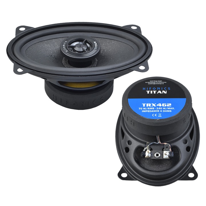 Set difuzoare Hifonics Titan TRX462, 70W RMS, 140W, ovale 4x6 inchi