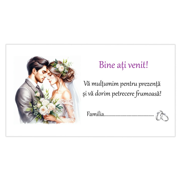 Plic Bani Nunta 1 - Set 10 buc