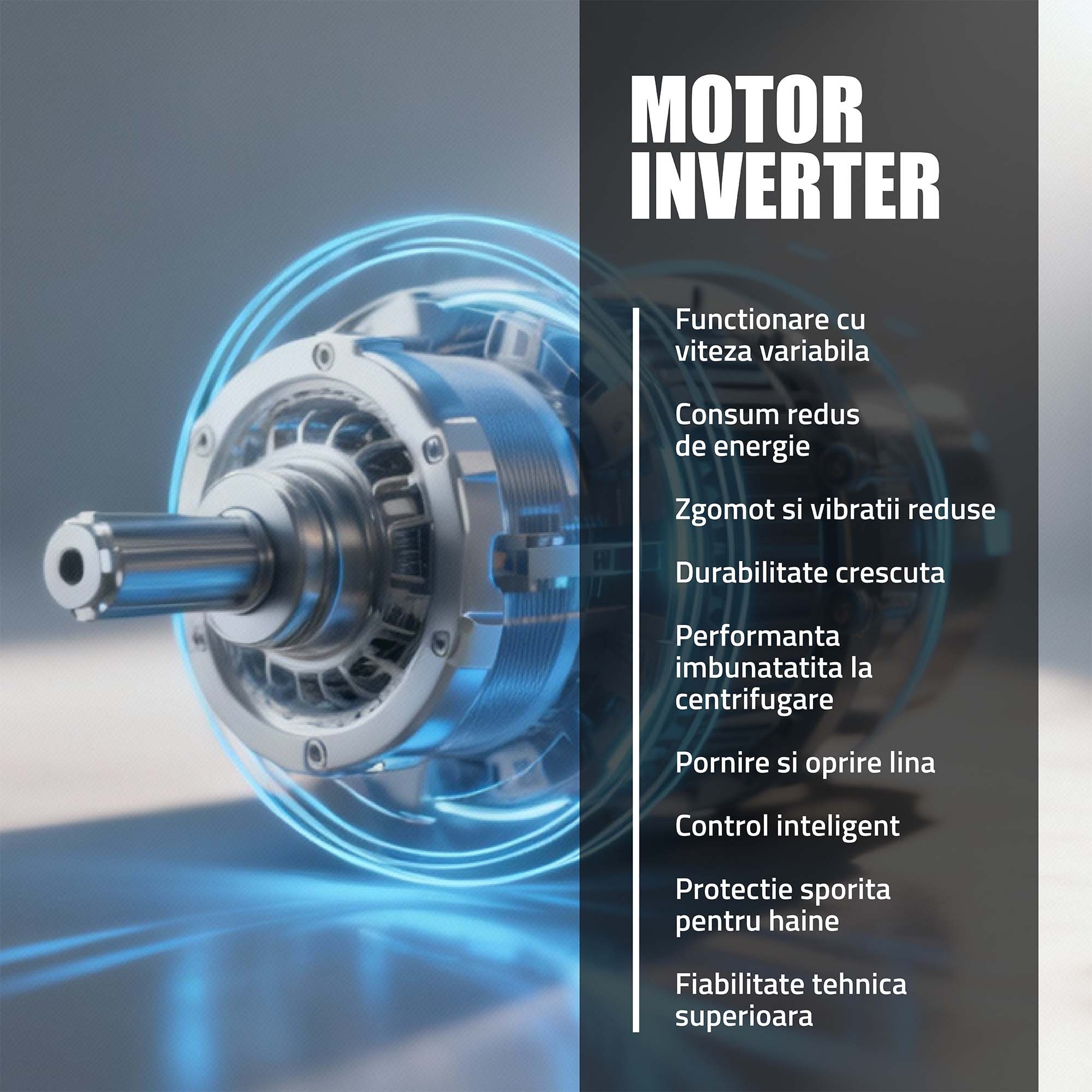 Masina de spalat rufe Samus WSEDI7148, 7 kg, Motor inverter, Display LED, 16 programe, 1400 rotatii, Clasa energetica A – 10%, Reincarcare cu rufe in timpul spalarii, Alb