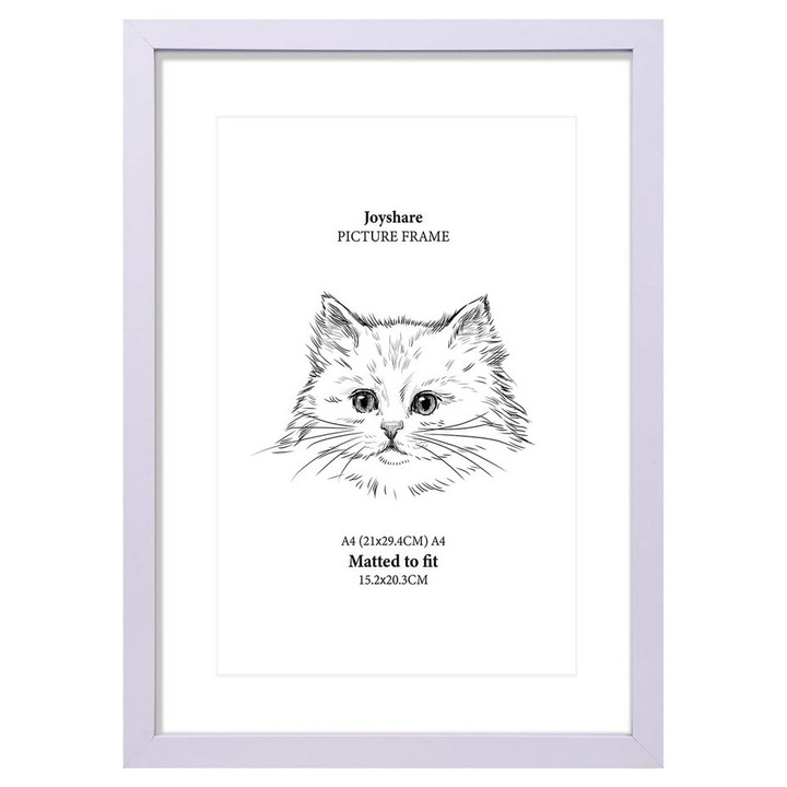 Rama foto A4 21 x 28 cm, alb, Joyshare