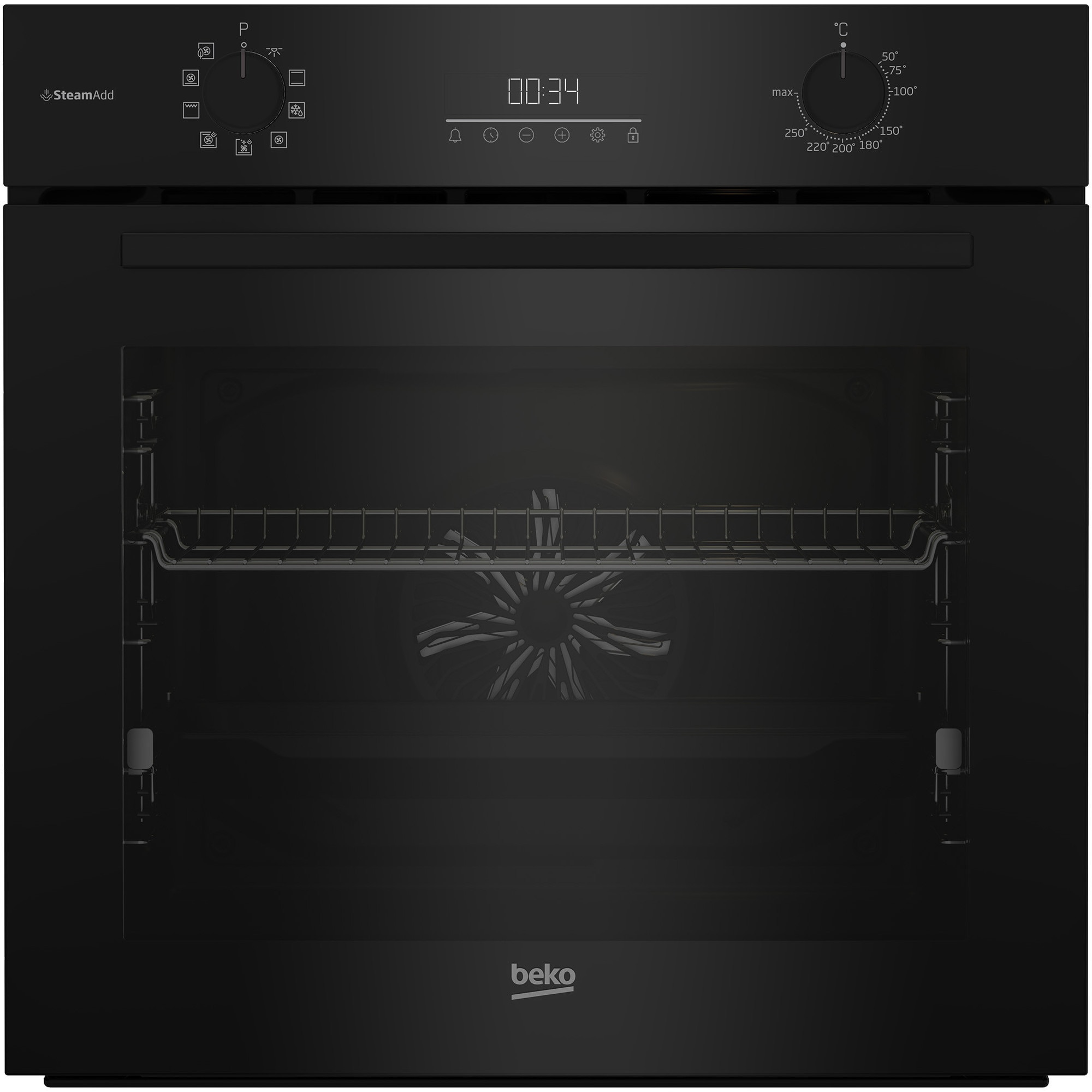 Cuptor incorporabil BEKO BCBIS17300KSB, Electric, Autocuratare SteamShine, 72 l, Clasa A+, negru