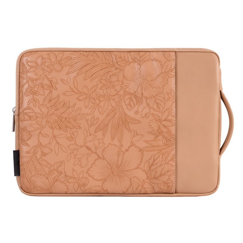 Husa laptop NAXSIR 13", impermeabilă, 2 buzunare, Maro, 36x26cm