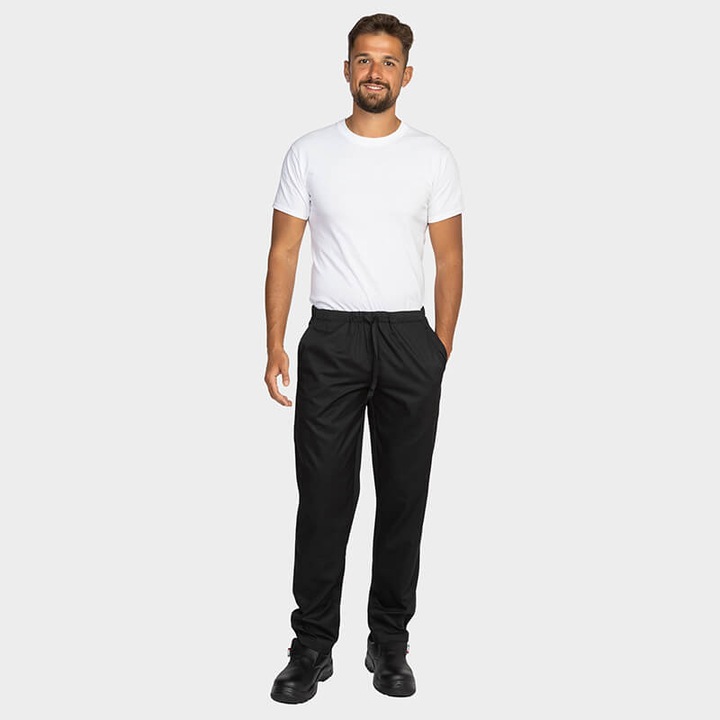 Pantaloni de bucătar PALLTEX CARLO Culoare neagră, mărimea L