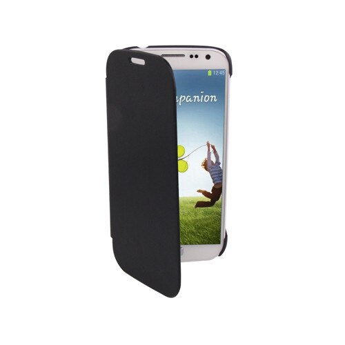 Husa protectie SKY-ULTRA THIN pentru SAMSUNG GALAXY S4 ( i9500 ), Piele, Flip orizontal - Albastru inchis