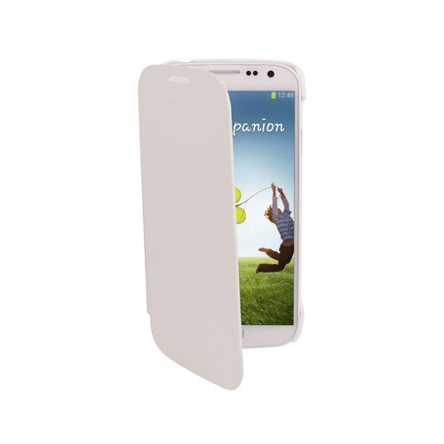 Husa protectie SKY-ULTRA THIN pentru SAMSUNG GALAXY S4 ( i9500 ), Piele, Flip orizontal - Alb