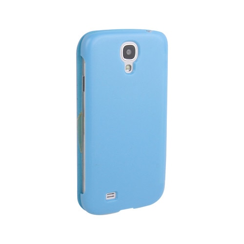 Husa protectie SKY-ULTRA THIN pentru SAMSUNG GALAXY S4 ( i9500 ), Piele, Flip orizontal - Bleu