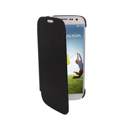 Husa protectie SKY-ULTRA THIN pentru SAMSUNG GALAXY S4 ( i9500 ), Piele, Flip orizontal - Negru