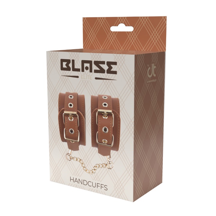 Елитни веган кожени каишки, LoveCherry, регулируеми, 10см метална верижка, коняк